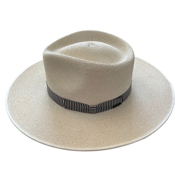 Brixton Accessories - Brixton Jo Straw Rancher Hat UPF 50 protection white wide brim hat